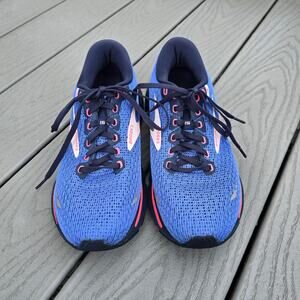 Brooks Women's Ghost 15 Running Shoes Blue Peacoat/Pink, Size 8.5
